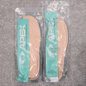 NEW 2 Pairs Apex Anatomical Thermothotic Sky Shoe Insoles Diabetic Mens M13‎